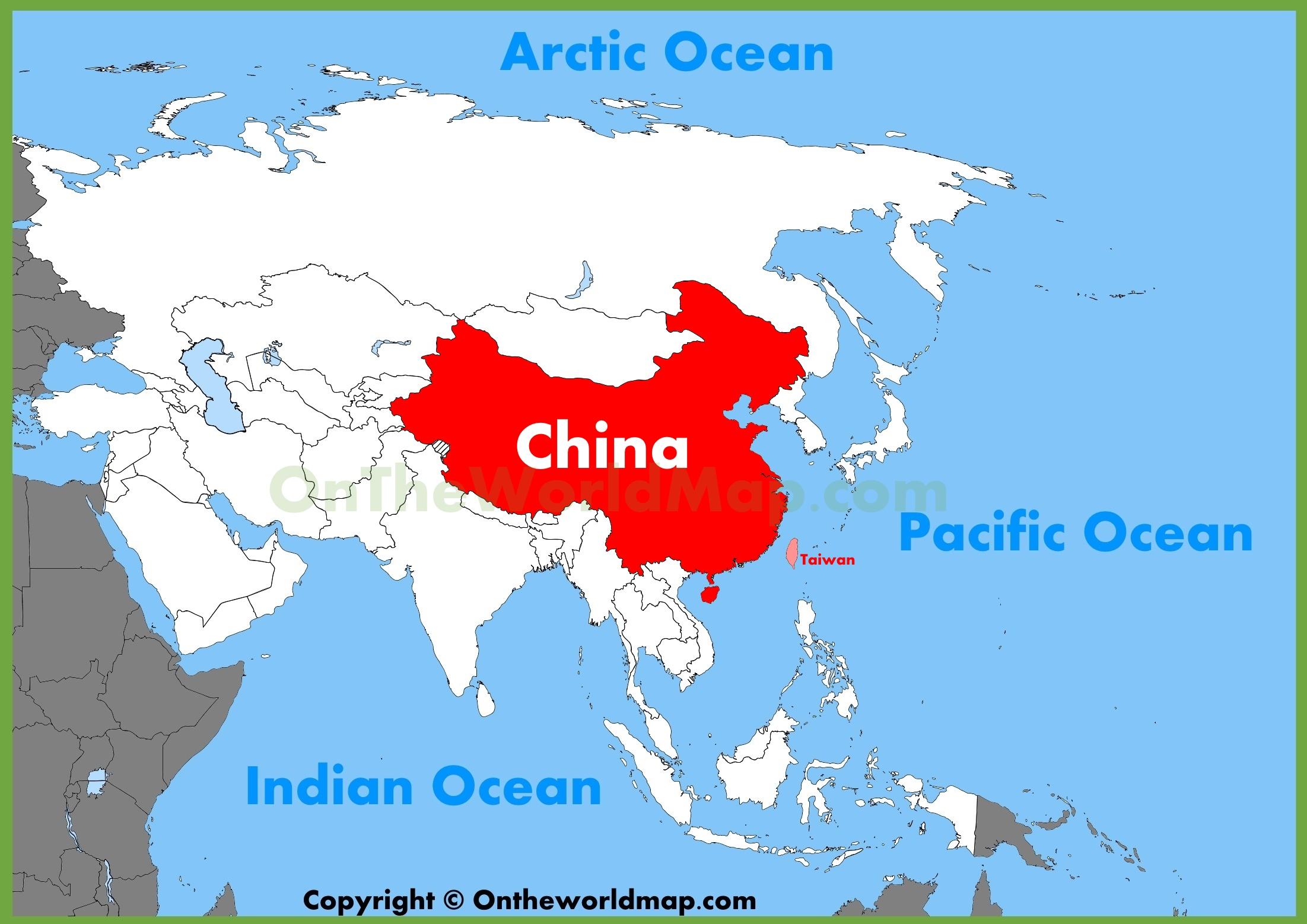 chine carte asie