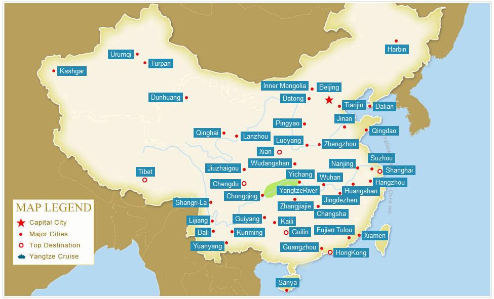 Les Villes Chinoises Carte Carte Des Villes De Chine Asie De Lest Asie 3712