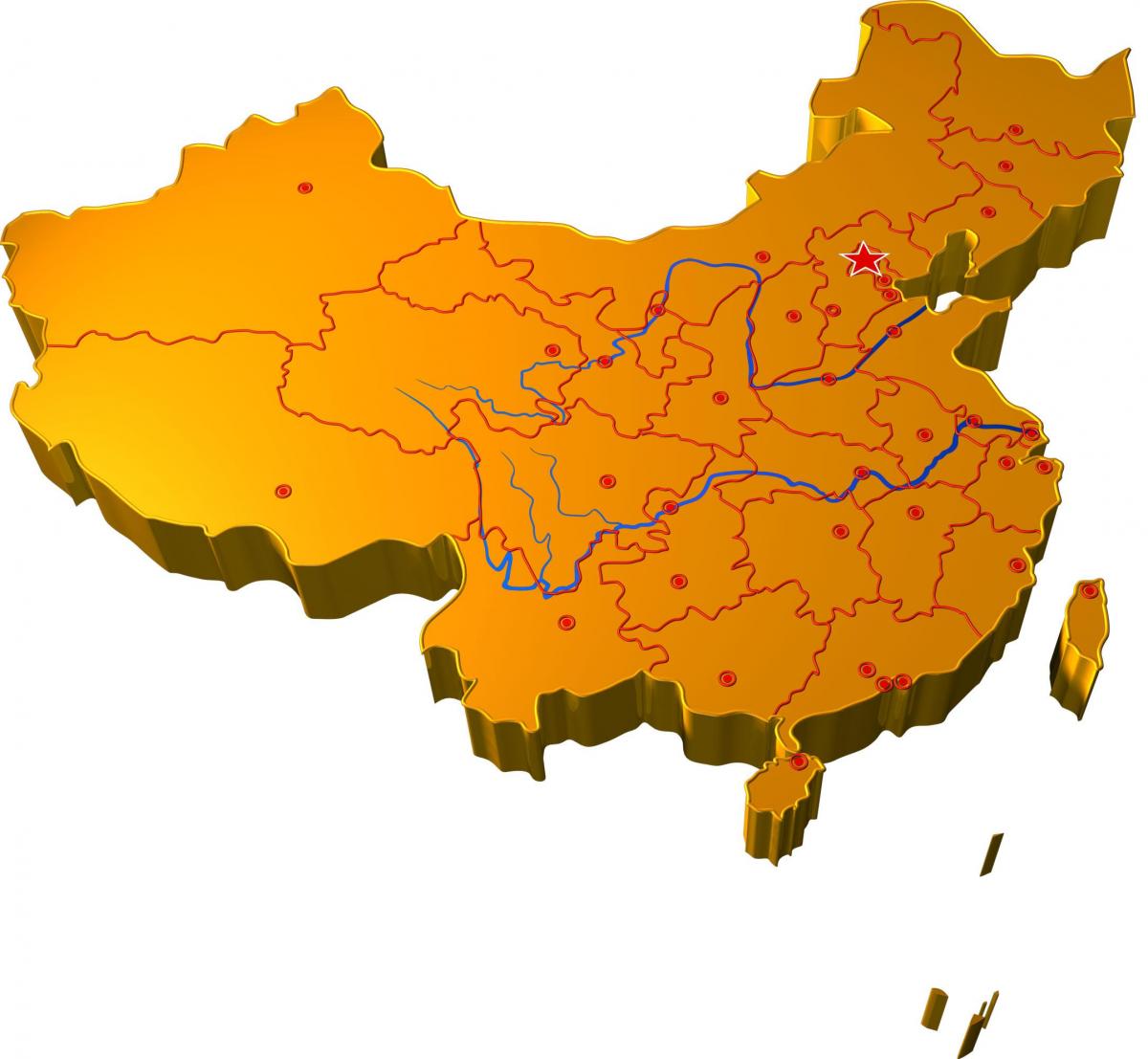 Chine de la carte en 3d