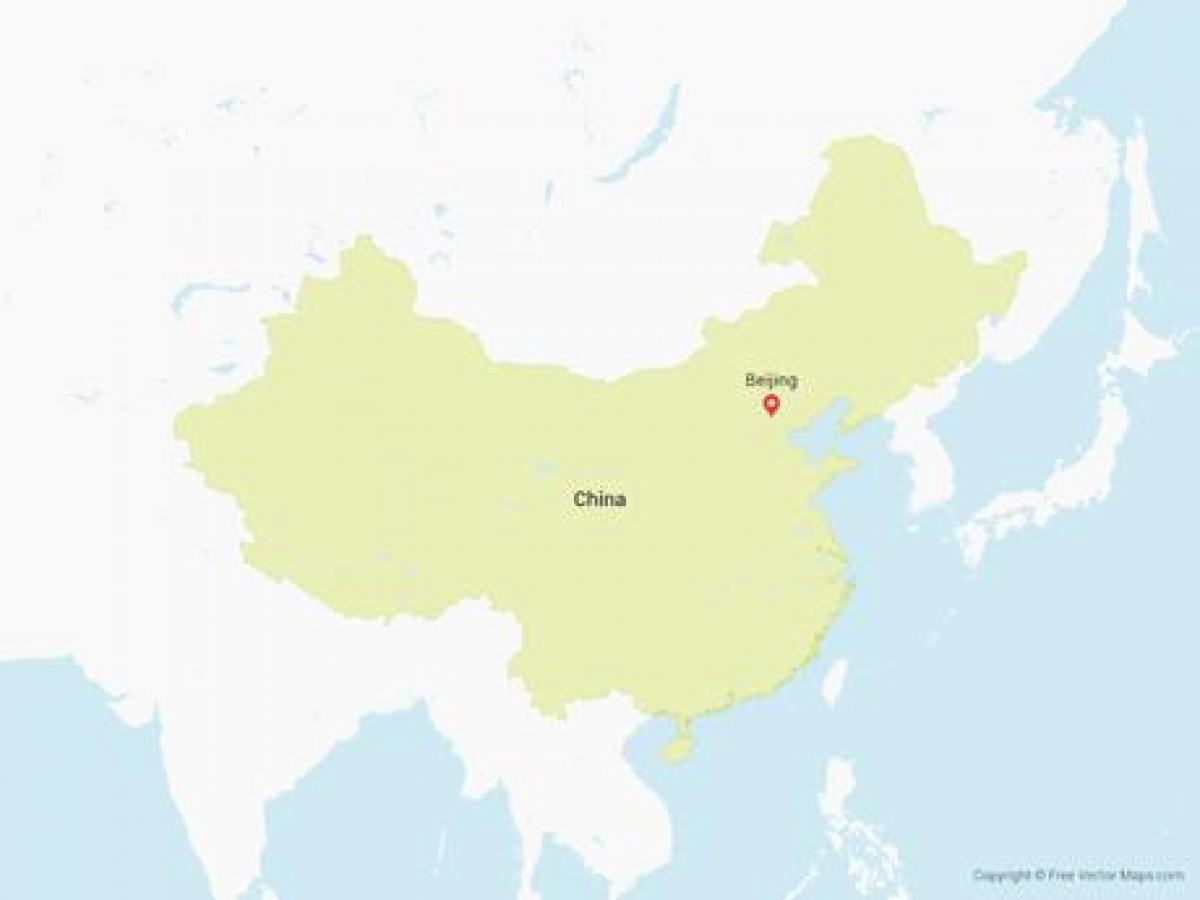 vecteur de carte de la Chine