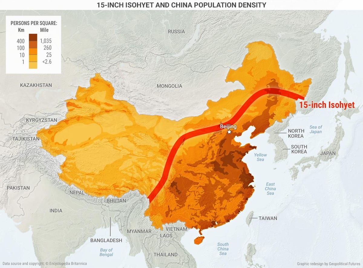 Carte du sud de la chine