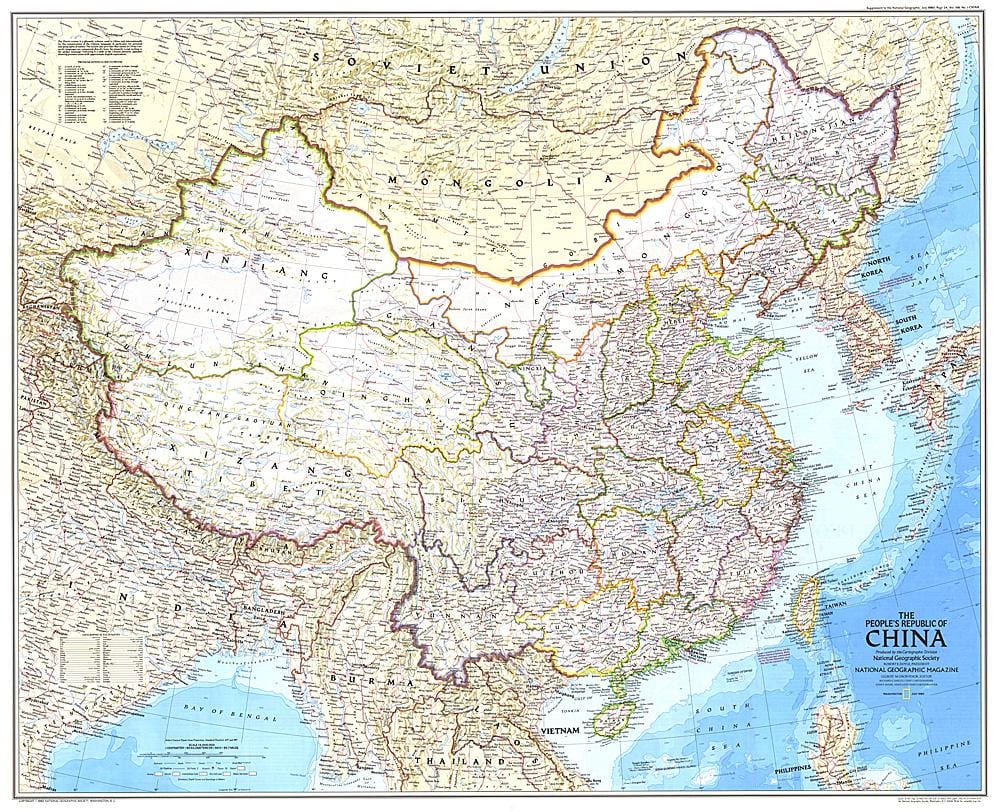 carte de la république de Chine