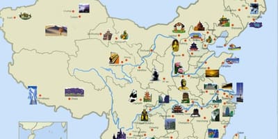 Carte touristique de la Chine