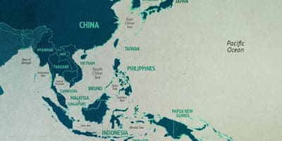 Carte de la mer de Chine