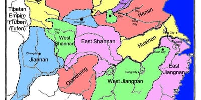 La carte de la chine de l'histoire