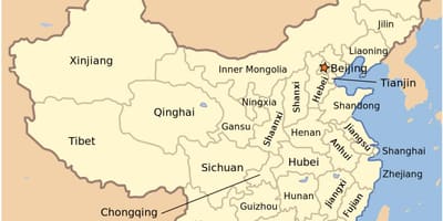 Application carte de la Chine