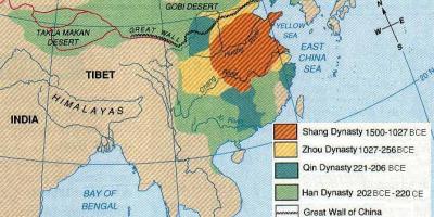 La Chine ancienne carte géographique