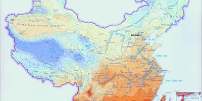 Carte météo la Chine