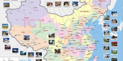 Carte de la Chine pic