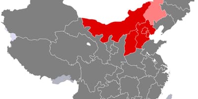 Carte du nord de la Chine